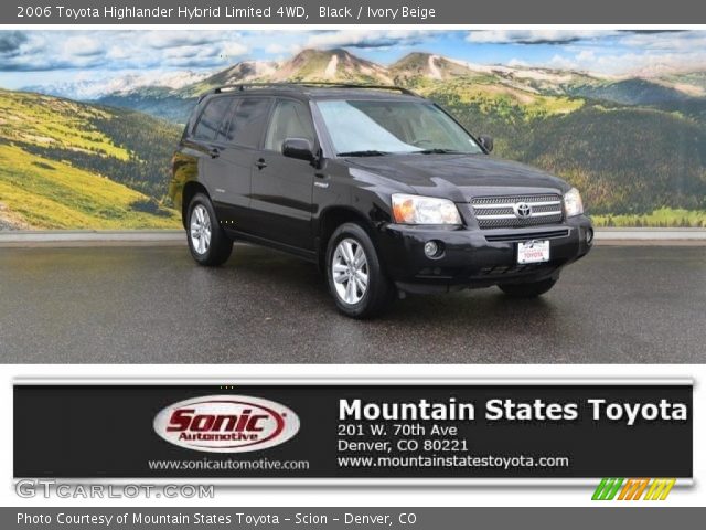 2006 Toyota Highlander Hybrid Limited 4WD in Black
