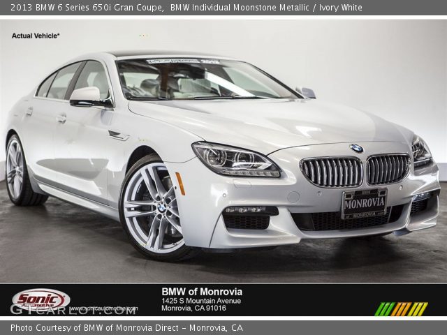 2013 BMW 6 Series 650i Gran Coupe in BMW Individual Moonstone Metallic