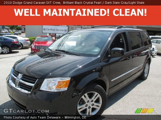 2010 Dodge Grand Caravan SXT Crew in Brilliant Black Crystal Pearl