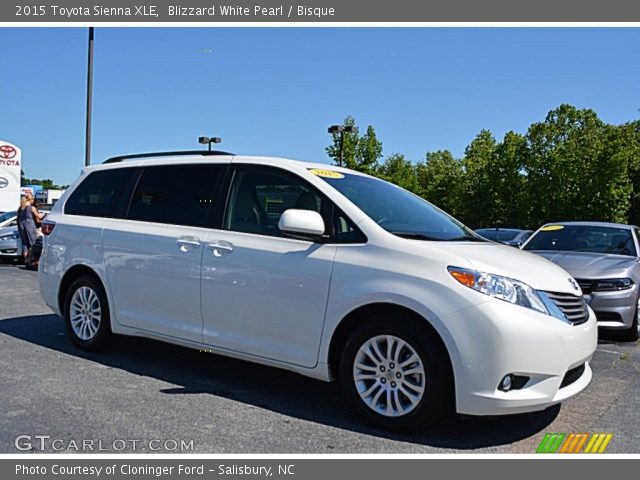 2015 Toyota Sienna XLE in Blizzard White Pearl