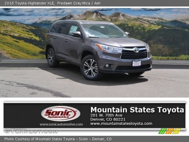 2016 Toyota Highlander XLE in Predawn Gray Mica