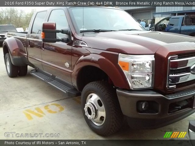2016 Ford F350 Super Duty  King Ranch Crew Cab 4x4 DRW in Bronze Fire Metallic