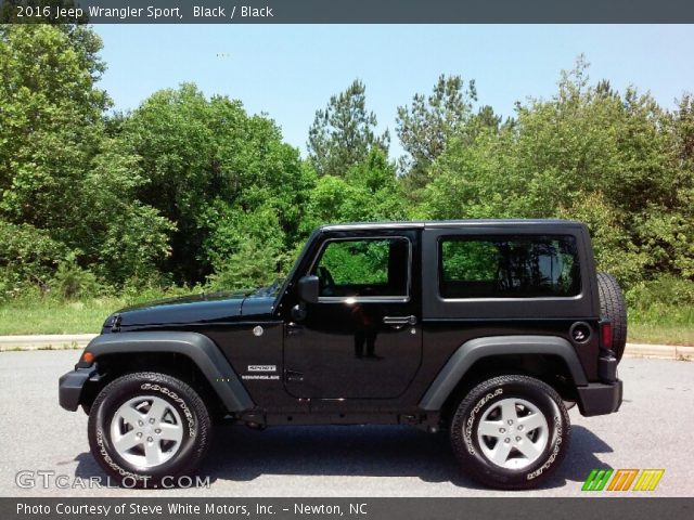 2016 Jeep Wrangler Sport in Black