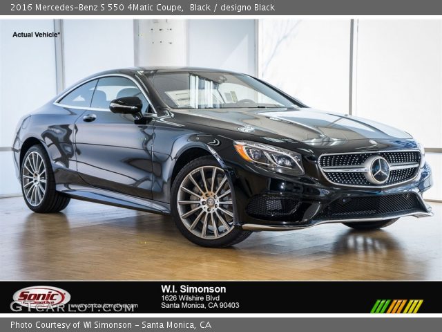 2016 Mercedes-Benz S 550 4Matic Coupe in Black