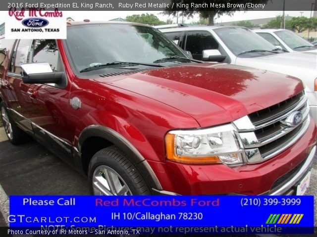 2016 Ford Expedition EL King Ranch in Ruby Red Metallic