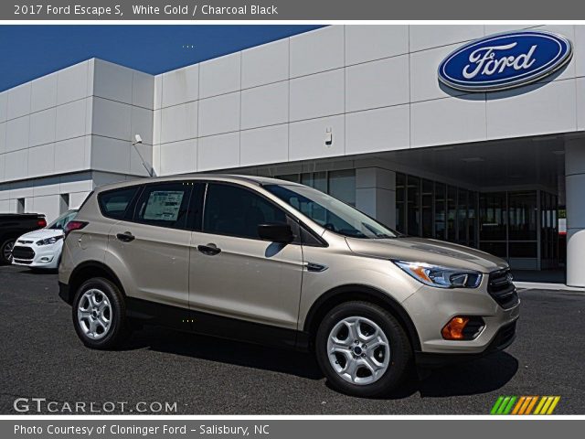 2017 Ford Escape S in White Gold