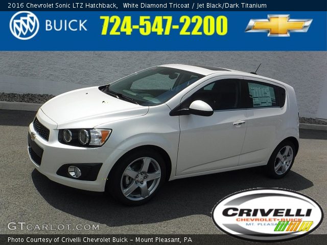 2016 Chevrolet Sonic LTZ Hatchback in White Diamond Tricoat