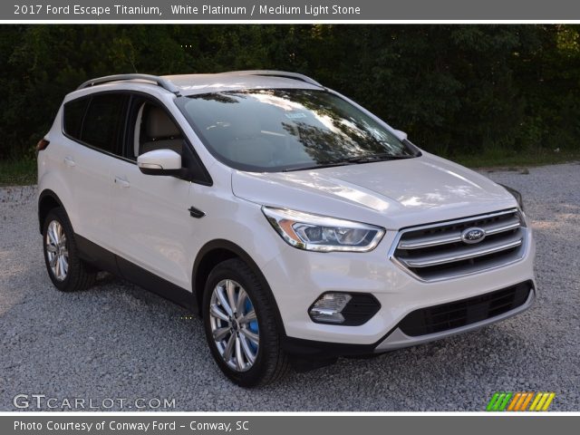 2017 Ford Escape Titanium in White Platinum