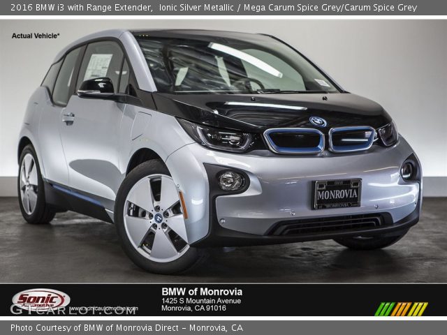 2016 BMW i3 with Range Extender in Ionic Silver Metallic