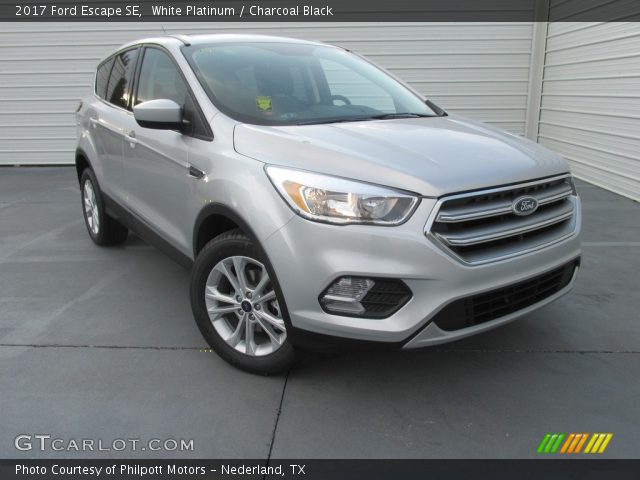 2017 Ford Escape SE in White Platinum