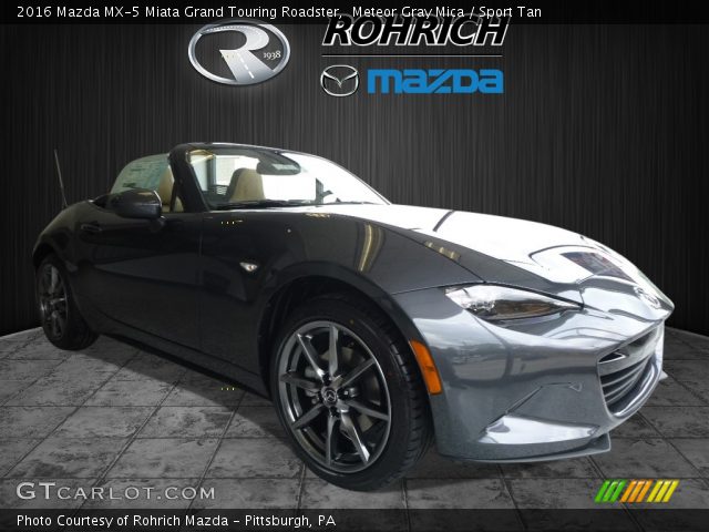 2016 Mazda MX-5 Miata Grand Touring Roadster in Meteor Gray Mica