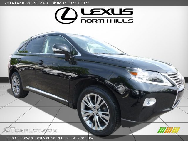 2014 Lexus RX 350 AWD in Obsidian Black