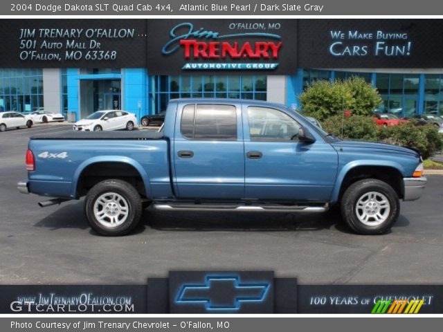 2004 Dodge Dakota SLT Quad Cab 4x4 in Atlantic Blue Pearl