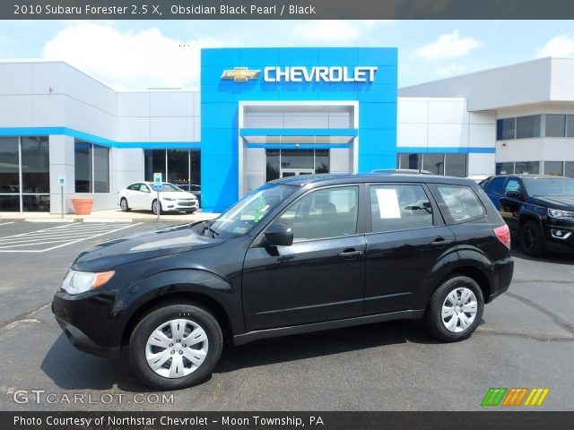 2010 Subaru Forester 2.5 X in Obsidian Black Pearl