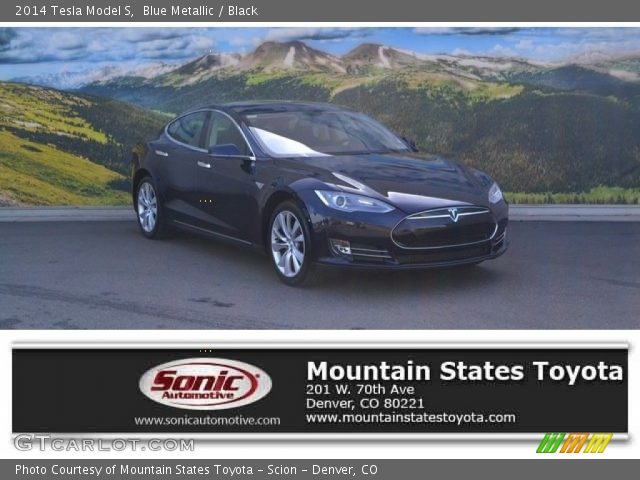 2014 Tesla Model S  in Blue Metallic