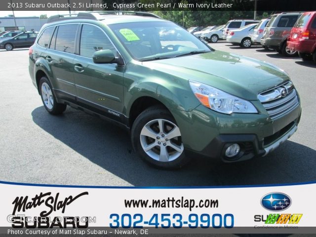 2013 Subaru Outback 2.5i Limited in Cypress Green Pearl