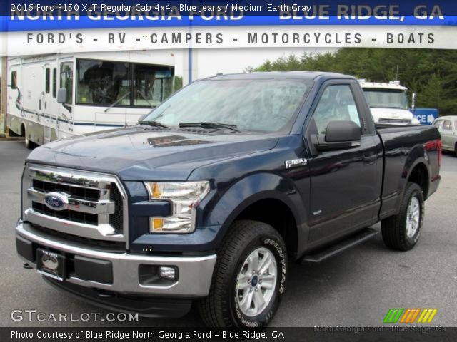 2016 Ford F150 XLT Regular Cab 4x4 in Blue Jeans