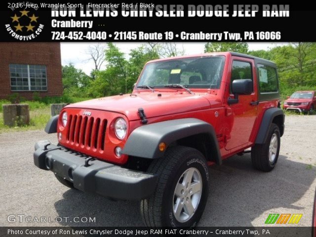 2016 Jeep Wrangler Sport in Firecracker Red