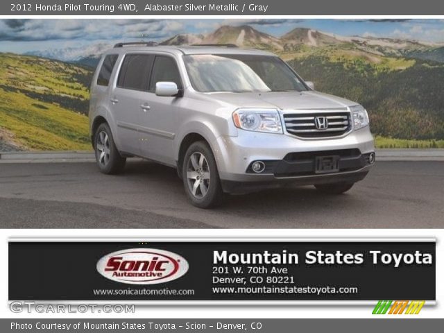 2012 Honda Pilot Touring 4WD in Alabaster Silver Metallic