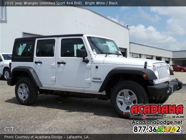 2016 Jeep Wrangler Unlimited Sport 4x4 RHD in Bright White