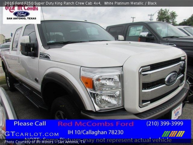 2016 Ford F250 Super Duty King Ranch Crew Cab 4x4 in White Platinum Metallic