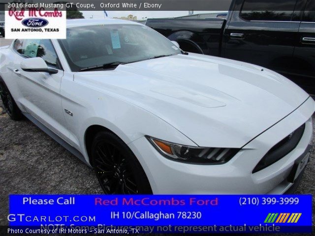 2016 Ford Mustang GT Coupe in Oxford White