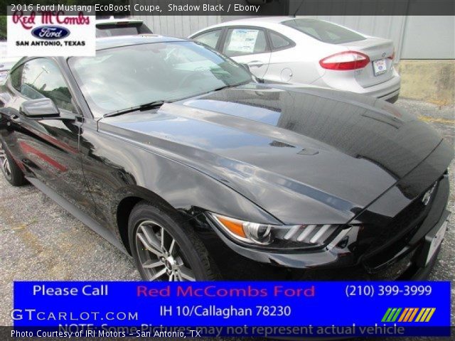 2016 Ford Mustang EcoBoost Coupe in Shadow Black
