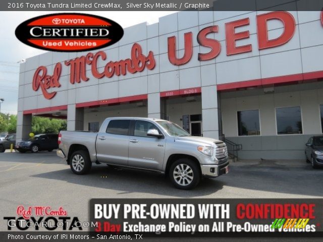 2016 Toyota Tundra Limited CrewMax in Silver Sky Metallic