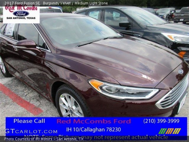 2017 Ford Fusion SE in Burgundy Velvet