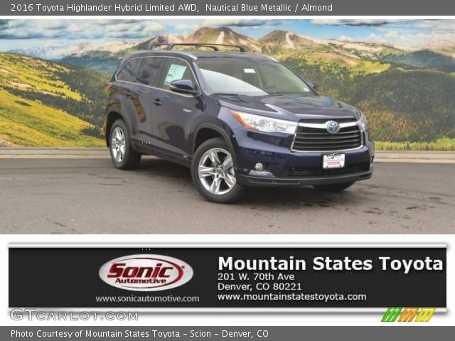 2016 Toyota Highlander Hybrid Limited AWD in Nautical Blue Metallic