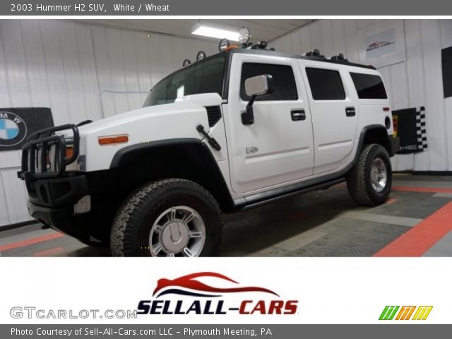 2003 Hummer H2 SUV in White