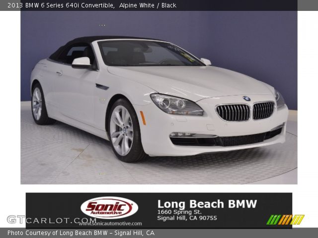 2013 BMW 6 Series 640i Convertible in Alpine White