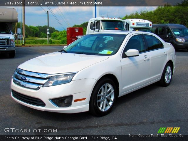 2012 Ford Fusion SEL in White Suede