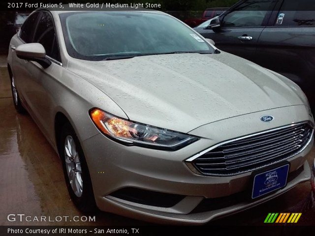2017 Ford Fusion S in White Gold