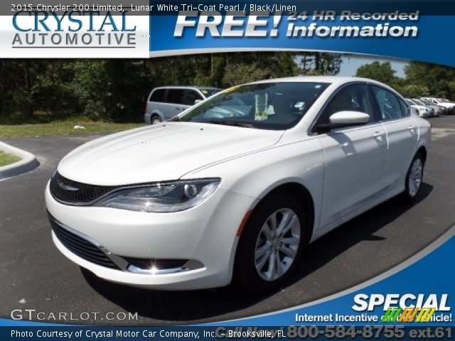 2015 Chrysler 200 Limited in Lunar White Tri-Coat Pearl