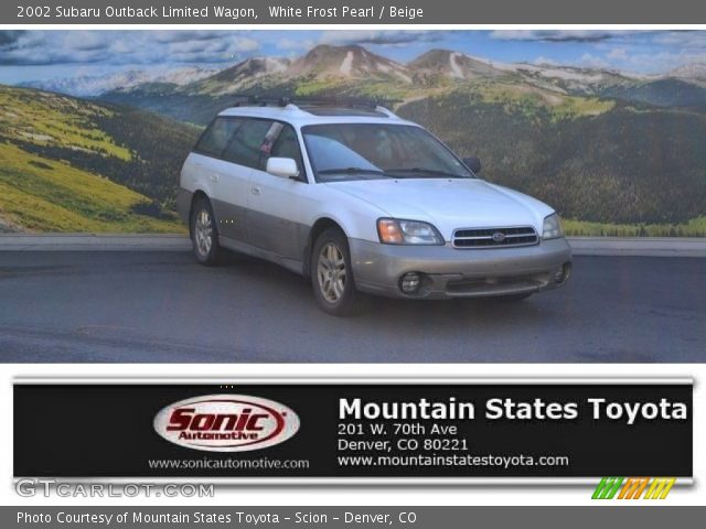 2002 Subaru Outback Limited Wagon in White Frost Pearl