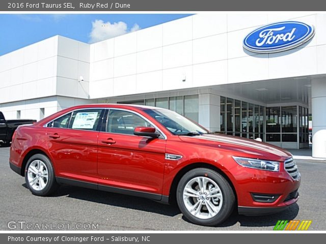 2016 Ford Taurus SEL in Ruby Red