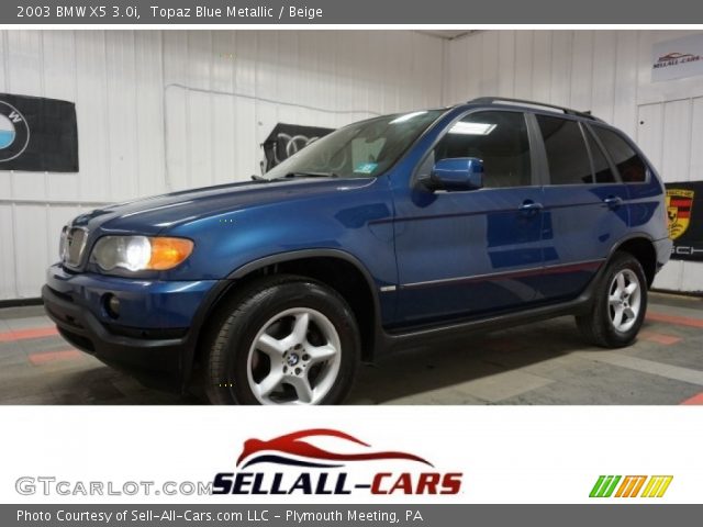 2003 BMW X5 3.0i in Topaz Blue Metallic