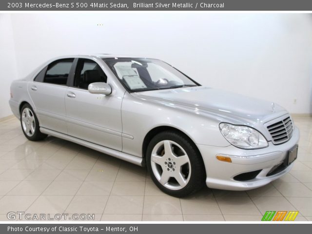 2003 Mercedes-Benz S 500 4Matic Sedan in Brilliant Silver Metallic
