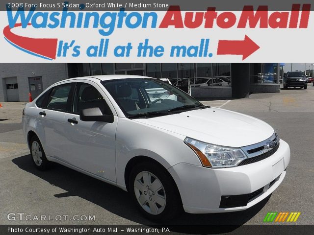 2008 Ford Focus S Sedan in Oxford White
