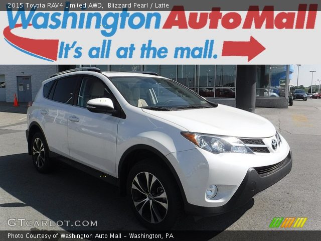 2015 Toyota RAV4 Limited AWD in Blizzard Pearl