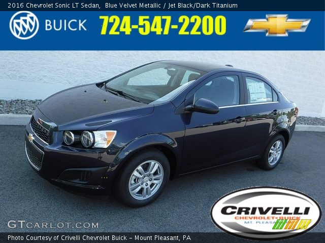 2016 Chevrolet Sonic LT Sedan in Blue Velvet Metallic