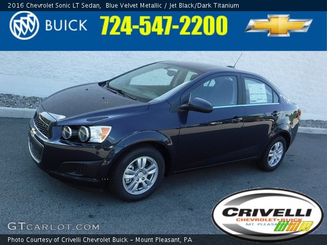 2016 Chevrolet Sonic LT Sedan in Blue Velvet Metallic