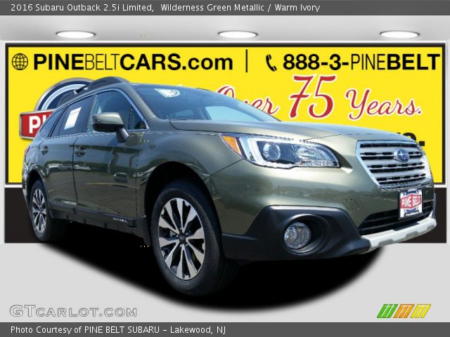 2016 Subaru Outback 2.5i Limited in Wilderness Green Metallic