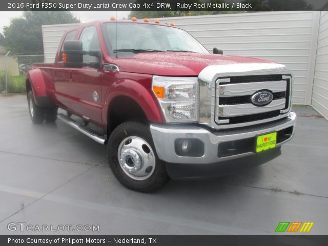 2016 Ford F350 Super Duty Lariat Crew Cab 4x4 DRW in Ruby Red Metallic