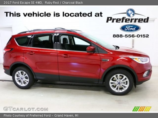 2017 Ford Escape SE 4WD in Ruby Red