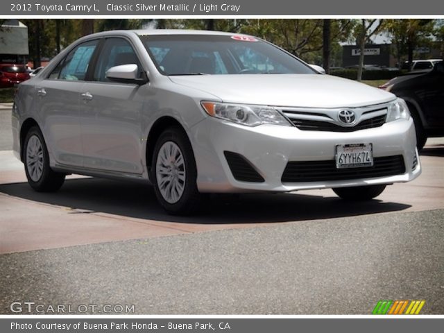 2012 Toyota Camry L in Classic Silver Metallic