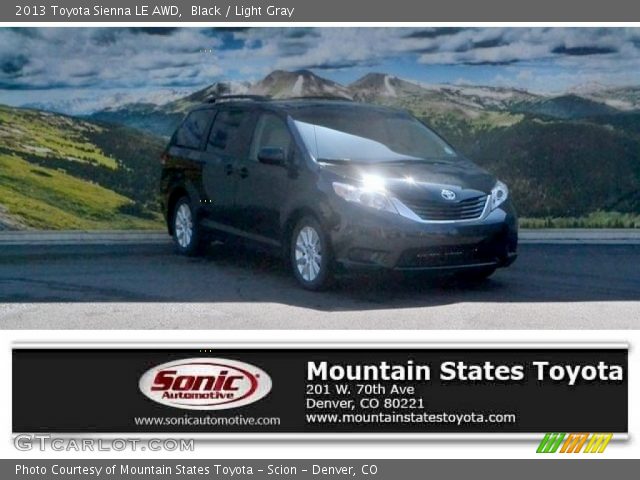 2013 Toyota Sienna LE AWD in Black