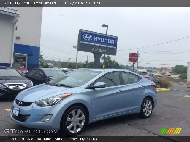 2013 Hyundai Elantra Limited in Blue Sky Metallic