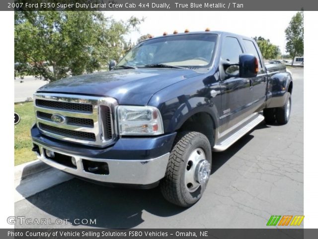 2007 Ford F350 Super Duty Lariat Crew Cab 4x4 Dually in True Blue Metallic